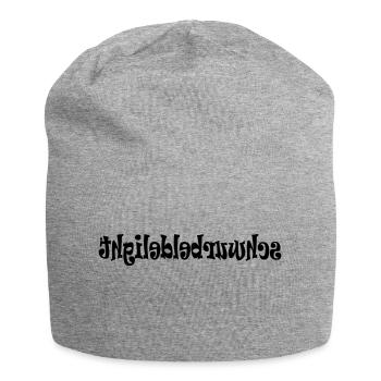 Schwurbeldelight Spiegel - Jersey-Beanie - Grau meliert - Vorne
