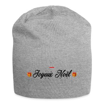 Joyeux Noël - Bonnet en jersey - gris chiné - Devant