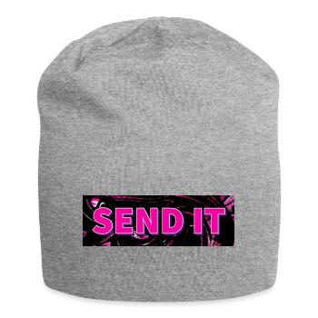 SEND IT Boxlogo - Jersey-Beanie - Grau meliert - Vorne