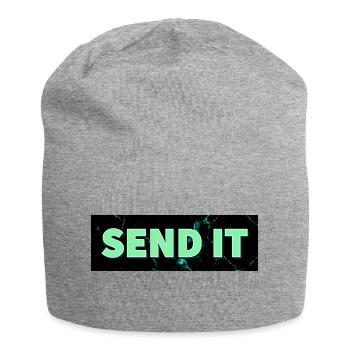 SEND IT Boxlogo - Jersey-Beanie - Grau meliert - Vorne