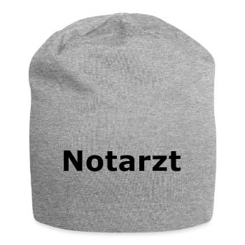 Notarzt - Jersey-Beanie - Grau meliert - Vorne
