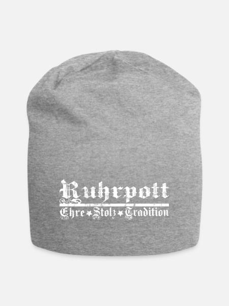 Ruhrpott Stolz - Jersey-Beanie - Grau meliert