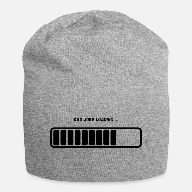 "Dad Joke Loading" Loading Bar - Jersey Beanie - heather grey