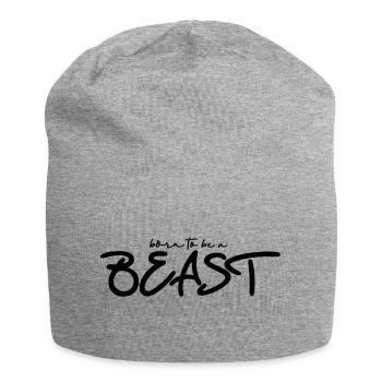 Born to be a Biest - Jersey-Beanie - Grau meliert - Vorne