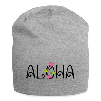 ALOHA - Jersey-Beanie - Grau meliert - Vorne
