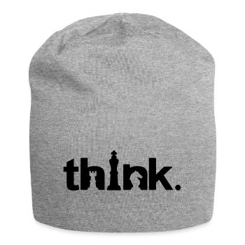 DENKEN - Jersey-Beanie - Grau meliert - Vorne