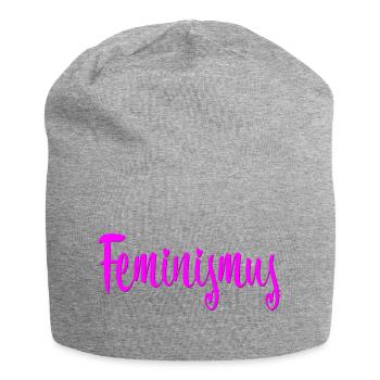 Feminismus - Jersey-Beanie - Grau meliert - Vorne