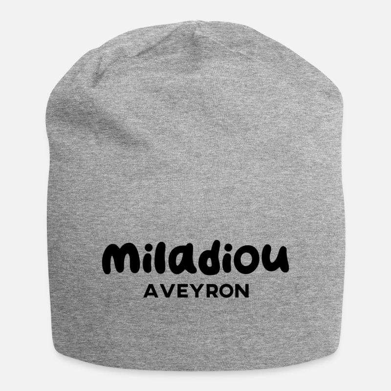 Miladiou expression Aveyron - Bonnet en jersey - gris chiné