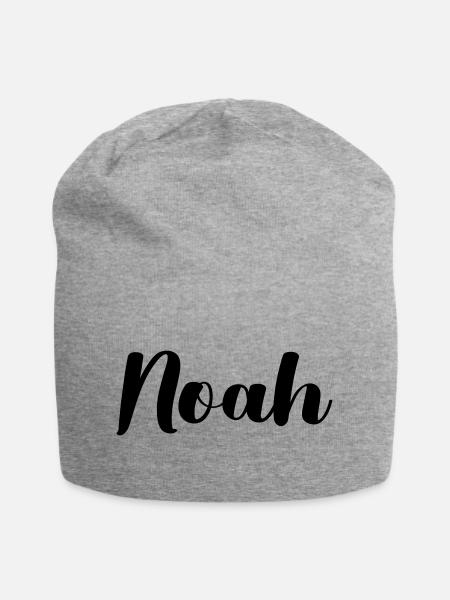 noah - Jersey-Beanie - Grau meliert