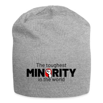 Le poing minoritaire le plus dur - Bonnet en jersey - gris chiné - Devant