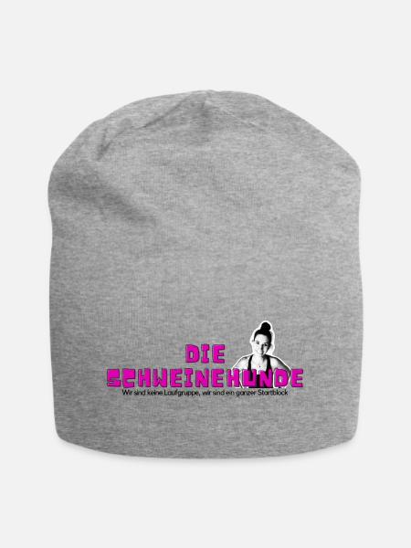 dieSchweinehunde - Jersey-Beanie - Grau meliert