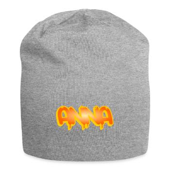 Graffiti Name Anna - Jersey Beanie - heather grey - Front
