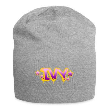 Graffiti Name Ivy - Jersey Beanie - heather grey - Front