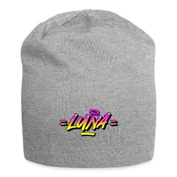 Graffiti Name Luna - Jersey-Beanie - Grau meliert - Vorne