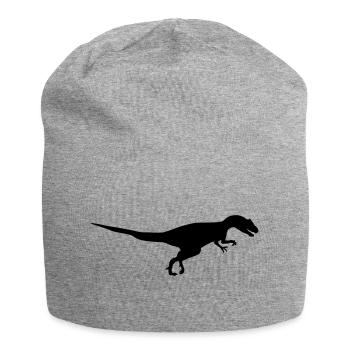 dinosaure - Bonnet en jersey - gris chiné - Devant