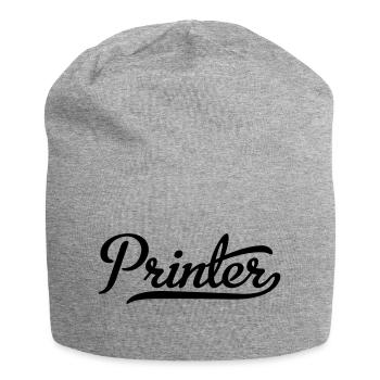 Imprimante - Bonnet en jersey - gris chiné - Devant