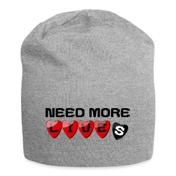 Il a besoin de plus de vies - Bonnet en jersey - gris chiné - Devant