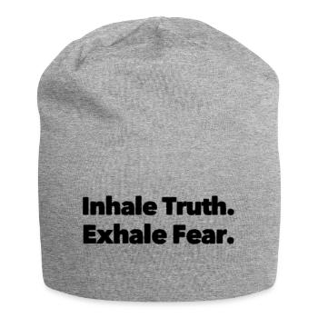 Inhale & Exhale - Jersey Beanie - heather grey - Front