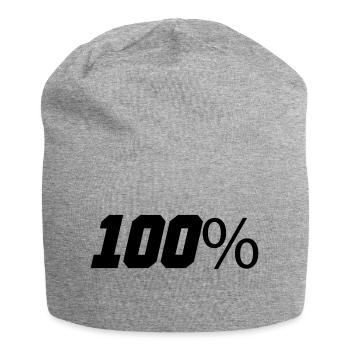 100 - Bonnet en jersey - gris chiné - Devant