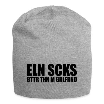 ELN SCKS BTTR THN M GRLFRND - Jersey-Beanie - Grau meliert - Vorne