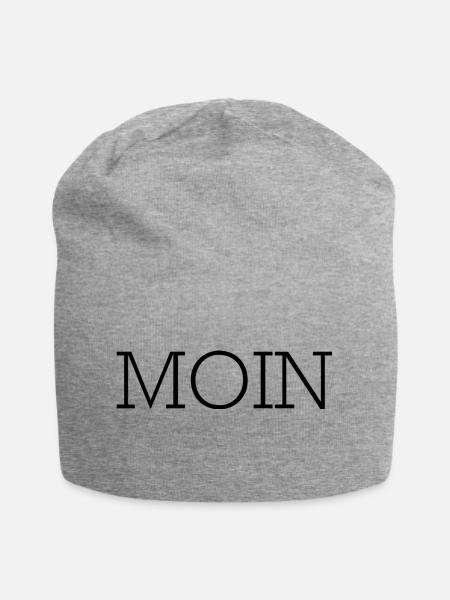 Moin - Jersey-Beanie - Grau meliert