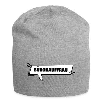 Buerokauffrau als Ausbildung - Jersey-Beanie - Grau meliert - Vorne