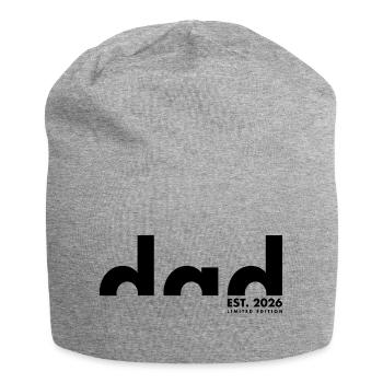 Dad Est 2026 Limited Edition  - Papa - Vatertag - Jersey-Beanie - Grau meliert - Vorne