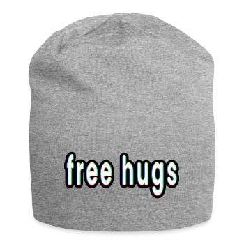 Free Hugs - Jersey Beanie - heather grey - Front