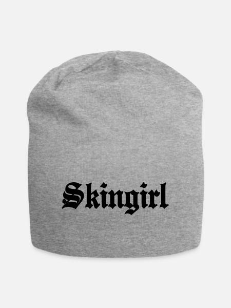 Working Class Skingirl Oi! Antiracist Bootgirl My - Jersey-Beanie - Grau meliert