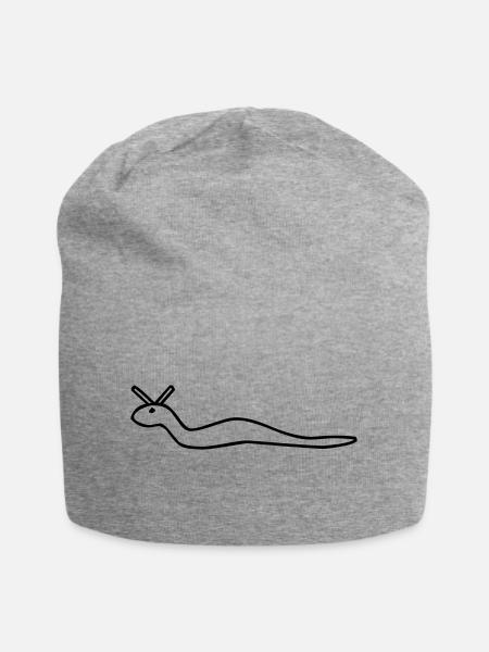 Wurm - Jersey-Beanie - Grau meliert