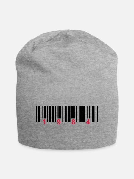 barcode 1984 - Jersey-Beanie - Grau meliert