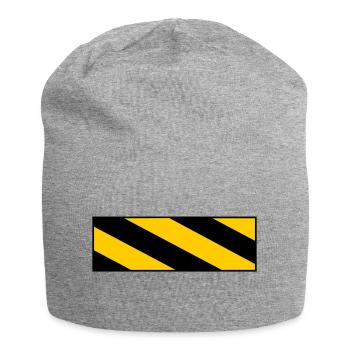Warning sign - Jersey Beanie - heather grey - Front