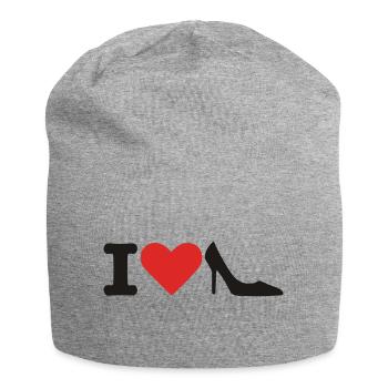 Schuhe - Jersey-Beanie - Grau meliert - Vorne