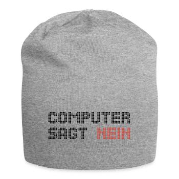 ordinateur dit pas 2 - Bonnet en jersey - gris chiné - Devant