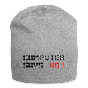 ordinateur dit non - Bonnet en jersey - gris chiné - Devant
