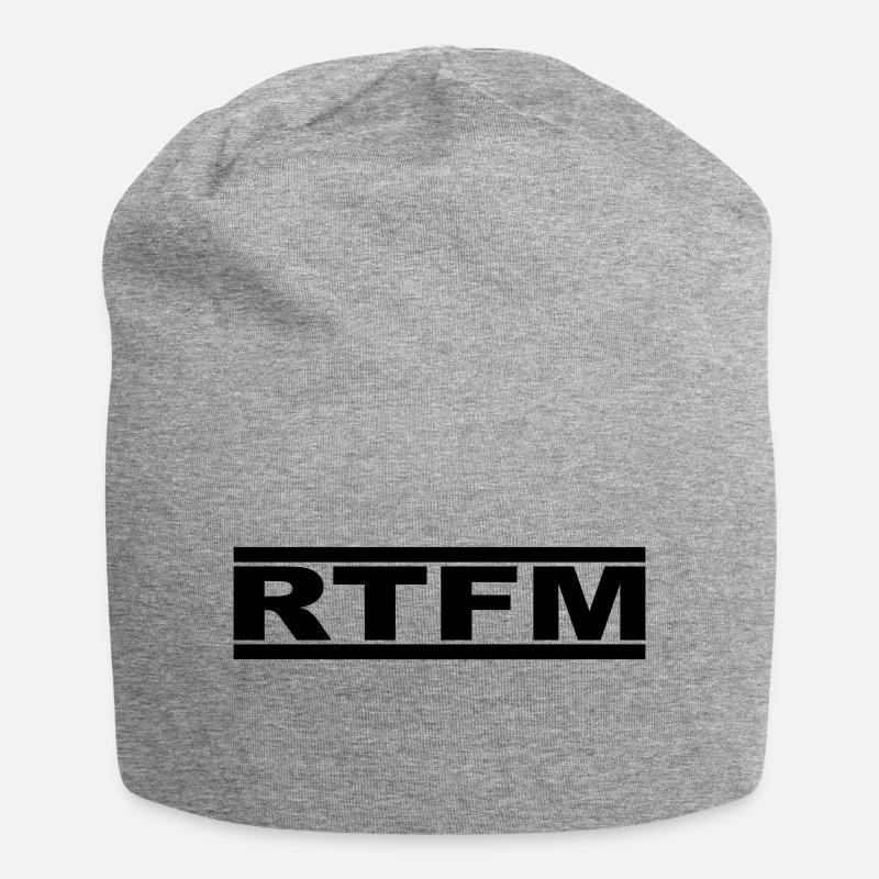 RTFM - Bonnet en jersey - gris chiné