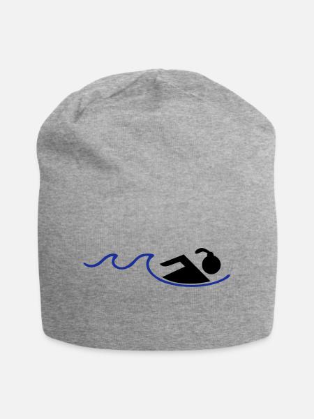 swimming - Jersey Beanie - heather grey