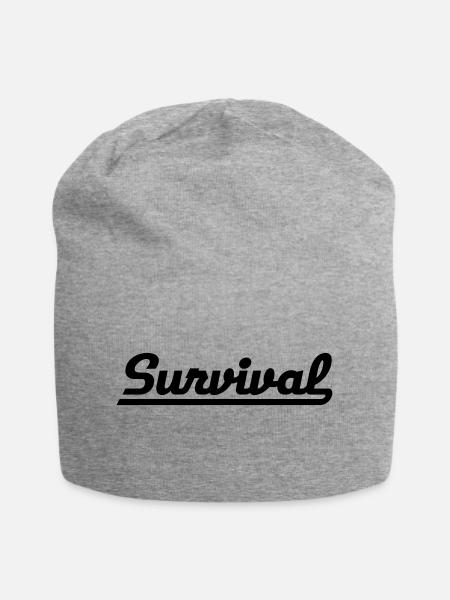 survival - Jersey-Beanie - Grau meliert