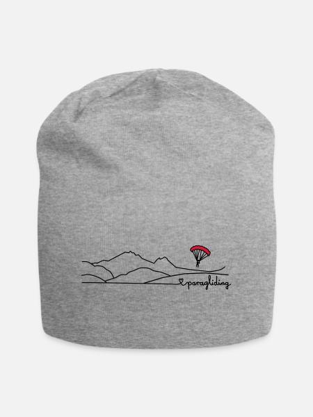 love paragliding (2farbig) - Jersey-Beanie - Grau meliert