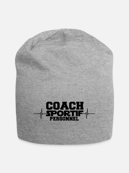 coach sportif personnel - Bonnet en jersey - gris chiné