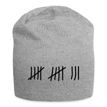 tage_zaehlen_13 - Jersey-Beanie - Grau meliert - Vorne