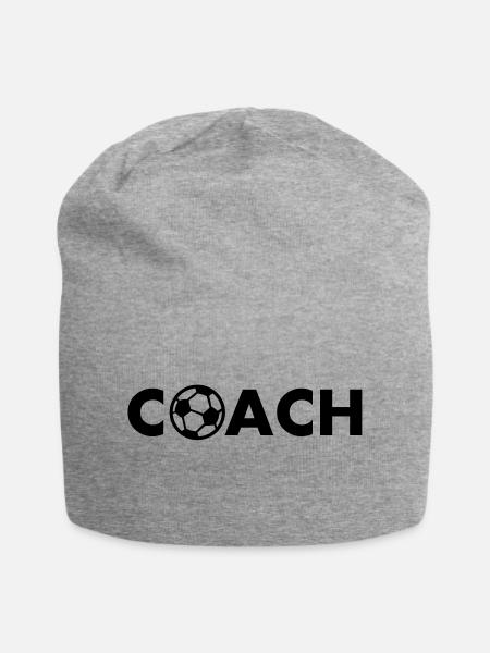coach fussball - Jersey-Beanie - Grau meliert