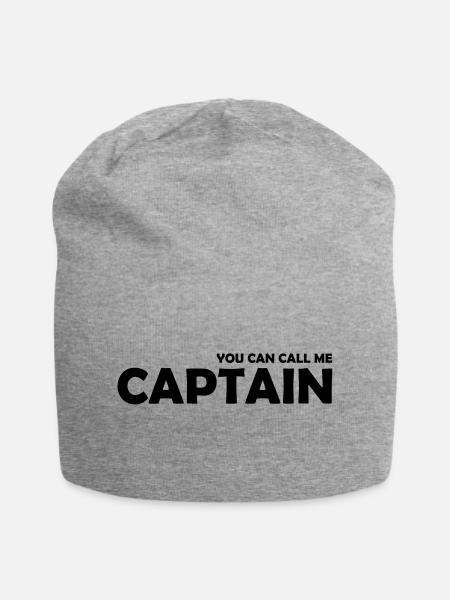 you can call me captain - Jersey-Beanie - Grau meliert