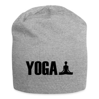 yoga - Bonnet en jersey - gris chiné - Devant