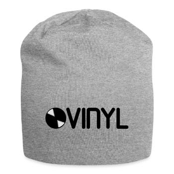 vinyl_f2 - Bonnet en jersey - gris chiné - Devant