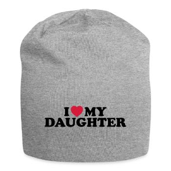 I love my daughter - Jersey-Beanie - Grau meliert - Vorne