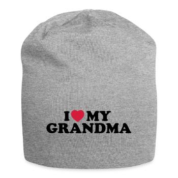 I love my grandma - Jersey-Beanie - Grau meliert - Vorne