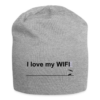 Ich liebe meine Frau wifi - Jersey-Beanie - Grau meliert - Vorne
