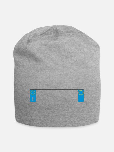 license plate Italy_g1 - Jersey Beanie - heather grey