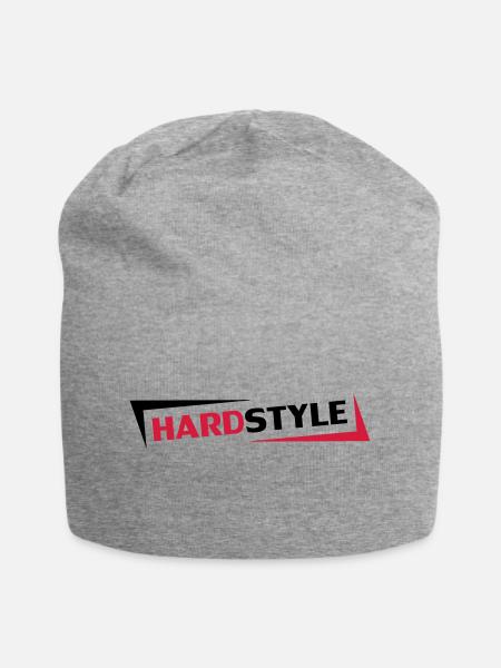Hardstyle - Jersey-Beanie - Grau meliert